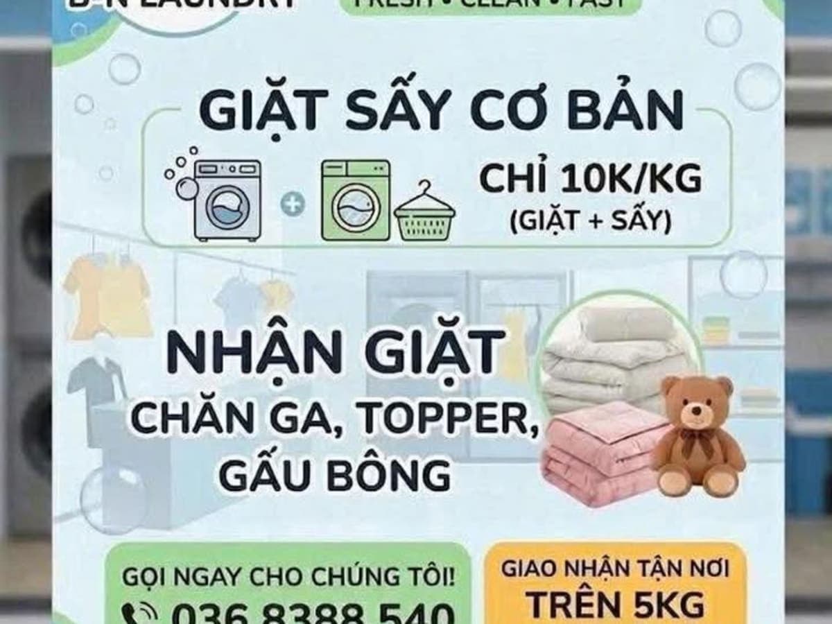 B-N Laundry Giặt Sấy Khô